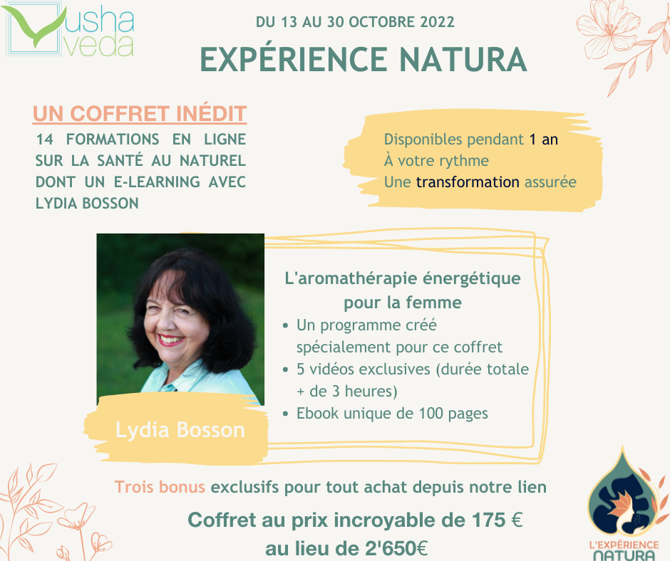Un E-learning exclusif avec Lydia Bosson conçu spécialement pour l'Expérience Natura